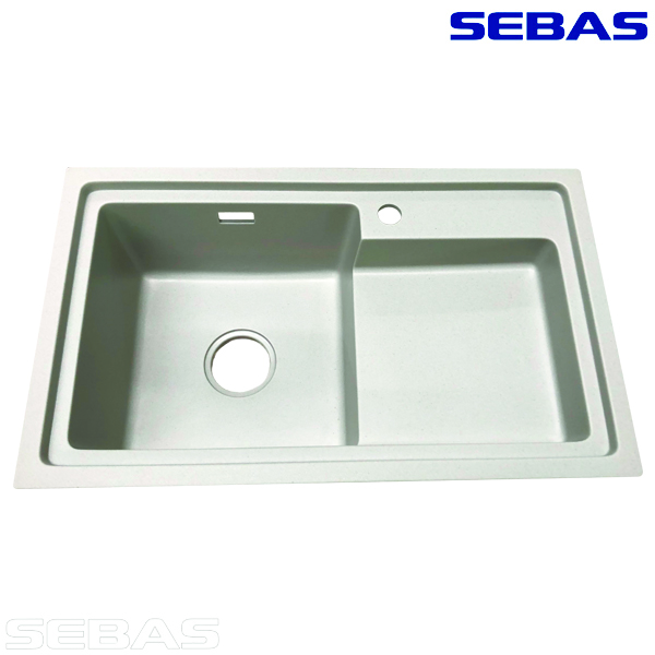 Односекционная мойка ADL-7545SG Серая. SEBAS