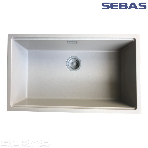 Односекционная мойка ADL-8048G Серая. SEBAS