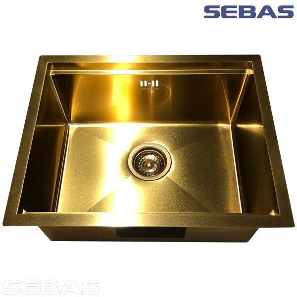 Односекционная мойка S1101B Золото. SEBAS