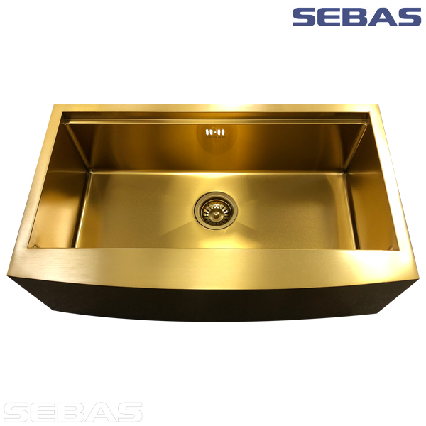 Односекционная мойка S1215 Золото. SEBAS