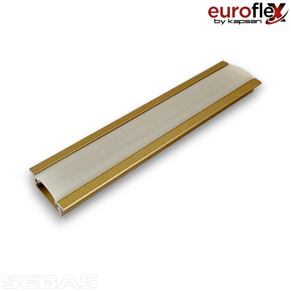 Алюминиевый профиль, врезной для светодиодных лент, Золото. Euroflex