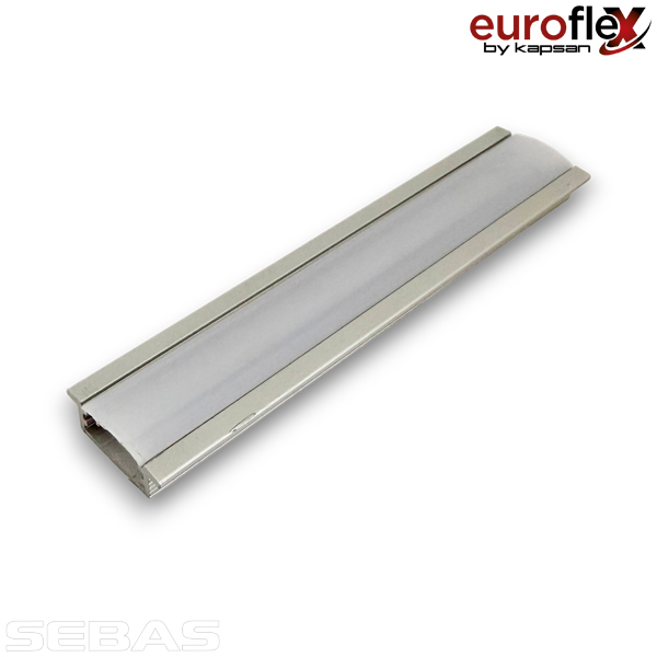 Алюминиевый профиль, врезной для светодиодных лент, Матовый. Euroflex