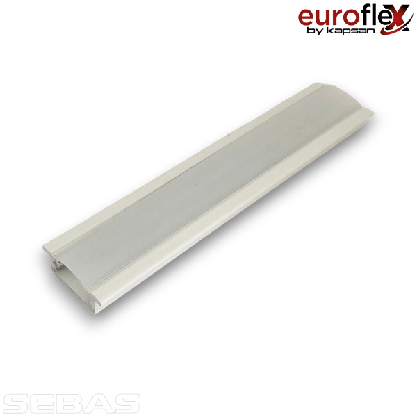 Алюминиевый профиль, врезной для светодиодных лент, Белый. Euroflex