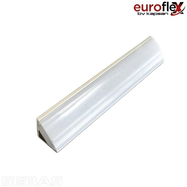 Алюминиевый профиль, угловой для светодиодных лент, Белый. Euroflex