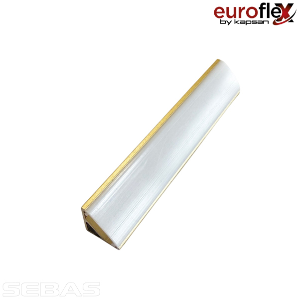 Алюминиевый профиль, угловой для светодиодных лент, Золото. Euroflex