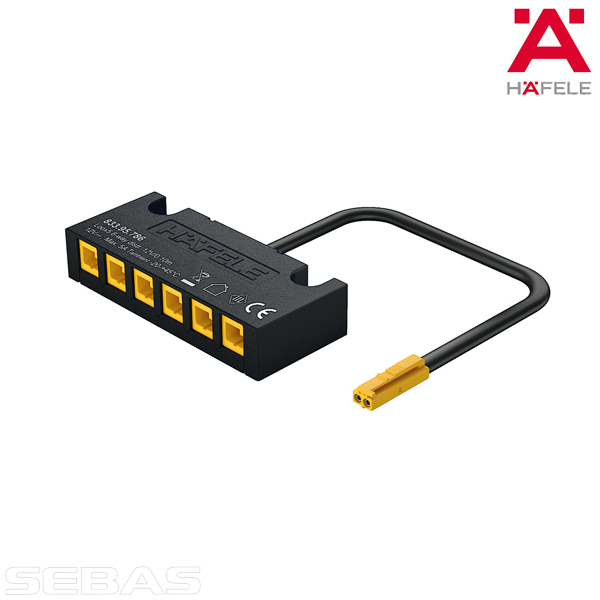Распределитель 6-канальный без функции переключения 12V. HÄFELE