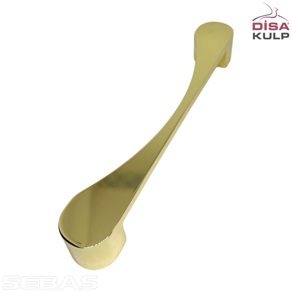 Мебельная ручка 1550 Золотая. DISA