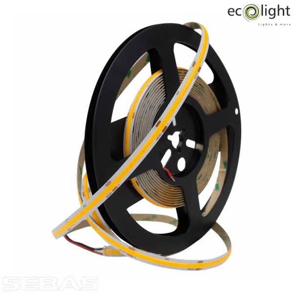 Светодиодная LED лента COB 12W/M 1320Lm/M 480Led/M 24V IP20. EcoLight