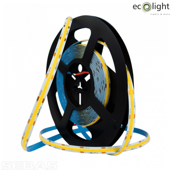 Светодиодная LED лента COB 7W/M 770Lm/M 320Led/M 24V IP20. EcoLight