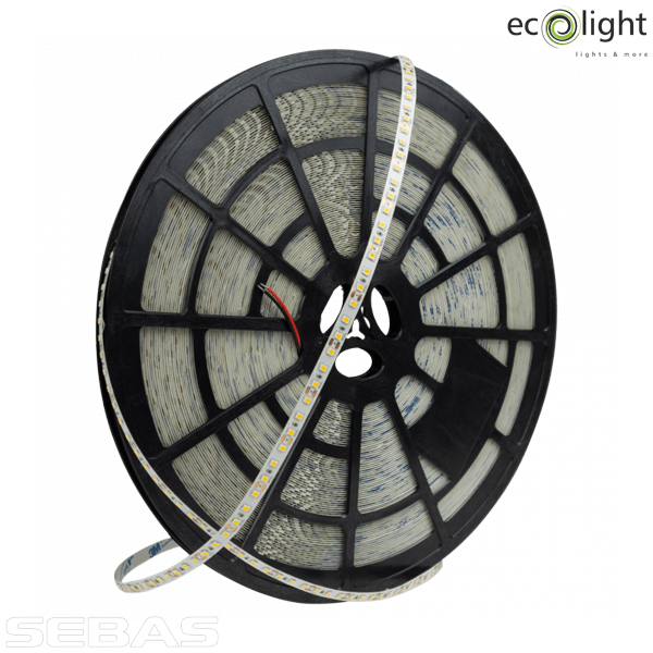Светодиодная LED лента SMD2835 9.6W/M 600Lm/M 120Led/M 12V IP63. EcoLight