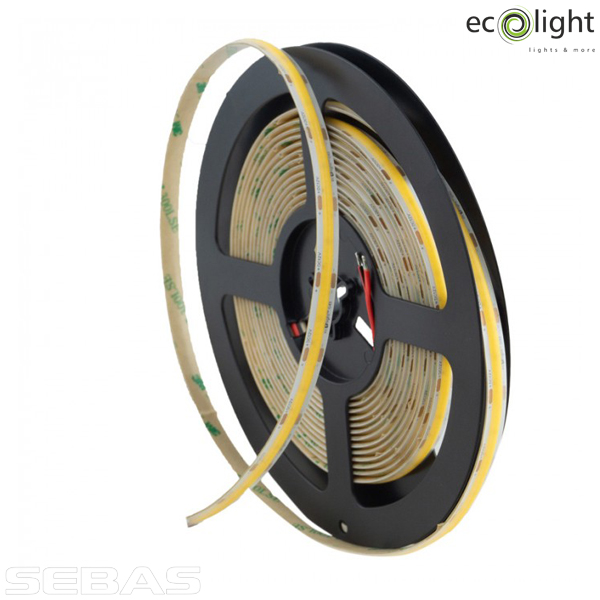 Светодиодная LED лента COB 9W/M 990Lm/M 480Led/M 12V IP67. EcoLight