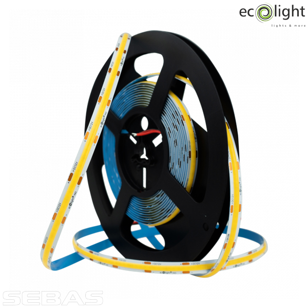 Светодиодная LED лента COB 9W/M 945Lm/M 480Led/M 24V IP67. EcoLight