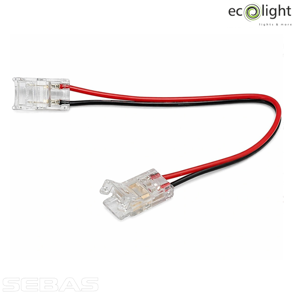 Коннектор LED двусторонний, 8мм, IP20. EcoLight