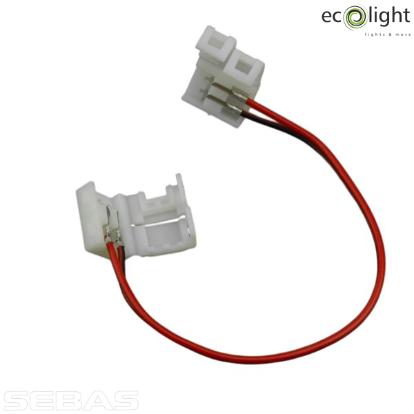 Коннектор LED двусторонний, 8мм, IP63. EcoLight