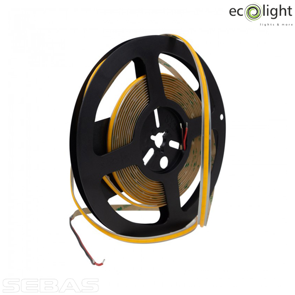 Светодиодная LED лента COB 9W/M 675Lm/M 480Led/M 24V IP20. EcoLight