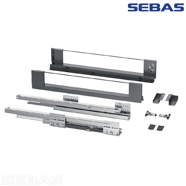 HUGOBOX STICLĂ cu LED ANTRACIT. SEBAS