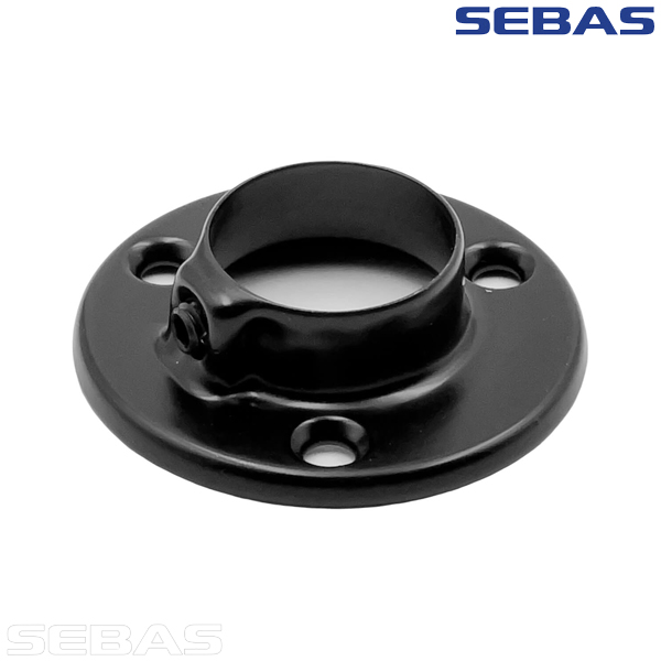 Suport pentru bară-reling D=25mm, negru